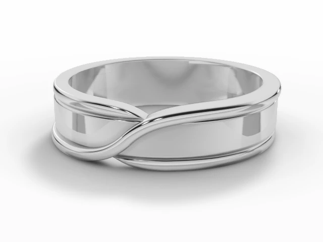 Designer Wedding Ring Choice of Widths 100% Recycled, Hallmarked Platinum