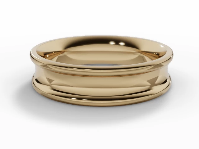 Designer Wedding Ring Choice of Widths 100% Recycled, Hallmarked 18ct. Yellow Gold