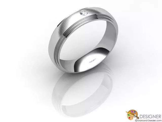 Designer Diamond Wedding Rings Mined or Lab-Grown Diamonds 100% Recycled 18ct. White Gold