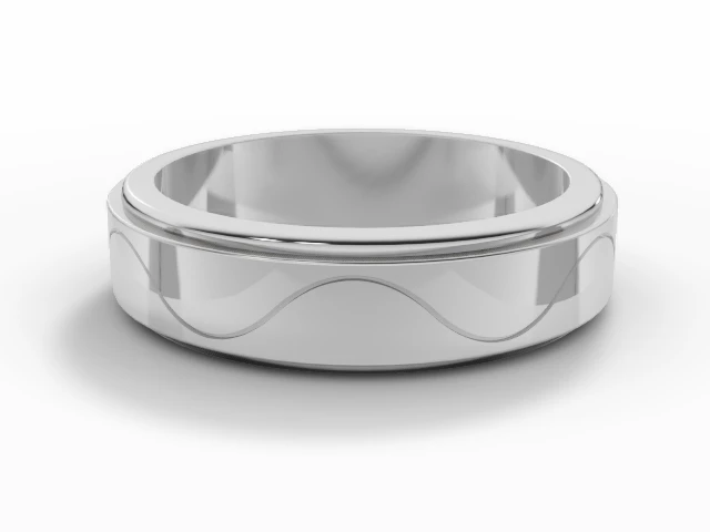 Designer Wedding Ring Choice of Widths 100% Recycled, Hallmarked Platinum