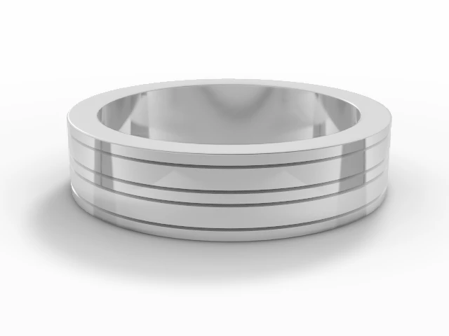 Designer Wedding Ring Choice of Widths 100% Recycled, Hallmarked Platinum