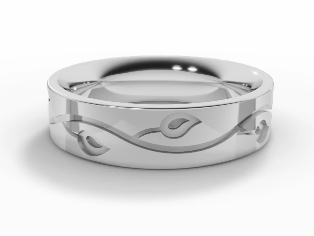 Celtic Wedding Ring Choice of Widths 100% Recycled, Hallmarked Platinum