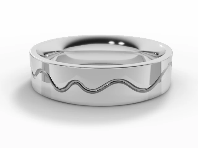 Designer Wedding Ring Choice of Widths 100% Recycled, Hallmarked Platinum