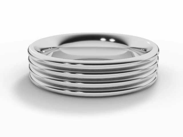 Designer Wedding Ring Choice of Widths 100% Recycled, Hallmarked Platinum