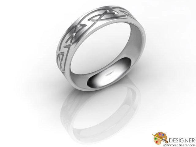 Celtic Wedding Ring Choice of Widths 100% Recycled, Hallmarked Platinum