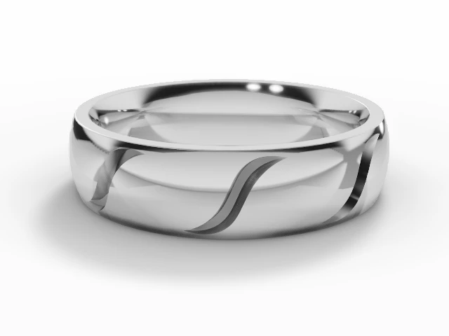 Designer Wedding Ring Choice of Widths 100% Recycled, Hallmarked Platinum