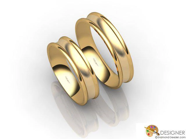 Matching Wedding Ring Choice of Widths 100% Recycled, Hallmarked 18ct. Yellow Gold