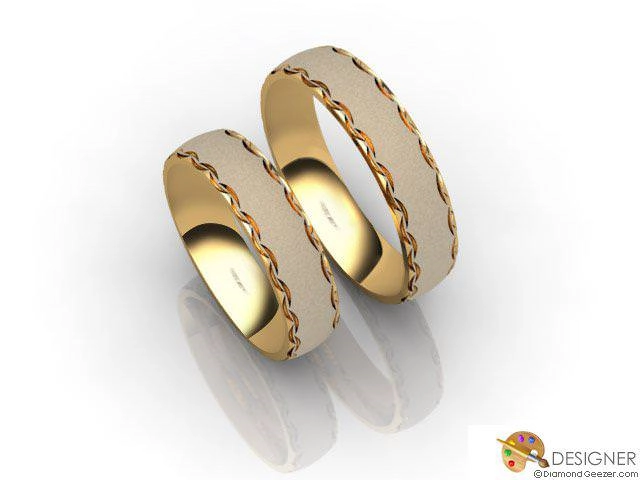 Matching Wedding Ring Choice of Widths 100% Recycled, Hallmarked 18ct. Yellow Gold