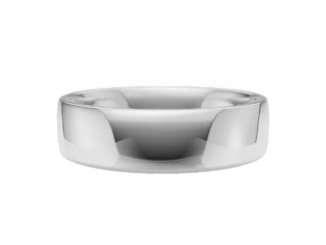 <strong>BUDGET</strong><br />5.0mm.  Wide <br />Plain Polish Wedding Ring<br /> <br />100% Recycled, Hallmarked Platinum