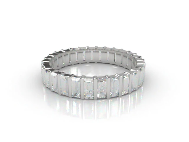 All Diamond Wedding Ring 2.15cts. in Platinum