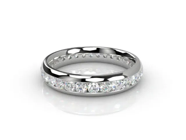 All Diamond Wedding Ring 0.89cts. in Platinum All Diamond Wedding Ring 0.89cts. in Platinum