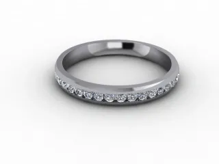 0.50cts. Full 18ct White Gold wedding Ring