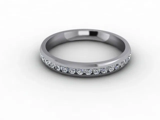 0.50cts. Diamond Full 18ct. White Gold Wedding Ring 0.50cts. Diamond Full 18ct. White Gold Wedding Ring