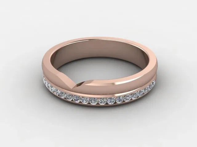 All Diamond 0.24cts. in 18ct. Rose Gold All Diamond 0.24cts. in 18ct. Rose Gold