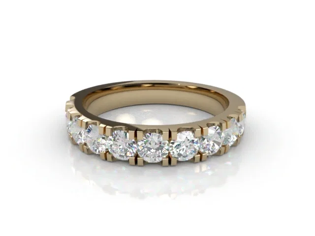3.1mm. Wide <br />Semi-Set Wedding Ring<br />Round Brilliant-Cut Diamonds<br />100% Recycled, Hallmarked 18ct. Yellow Gold 3.1mm. Wide <br />Semi-Set Wedding Ring<br />Round Brilliant-Cut Diamonds<br />100% Recycled, Hallmarked 18ct. Yellow Gold