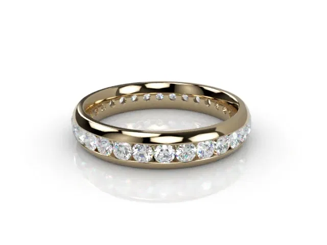 All Diamond Wedding Ring 0.89cts. in 18ct. Yellow Gold All Diamond Wedding Ring 0.89cts. in 18ct. Yellow Gold