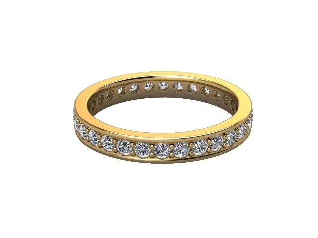 2.9mm. Wide <br />Fully-Set Wedding Ring<br />Round Brilliant-Cut Diamonds<br />100% Recycled, Hallmarked 18ct. Yellow Gold 2.9mm. Wide <br />Fully-Set Wedding Ring<br />Round Brilliant-Cut Diamonds<br />100% Recycled, Hallmarked 18ct. Yellow Gold