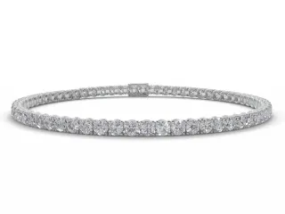 9 Carat Diamond Tennis Bracelet 100% Recycled, Hallmarked Platinum