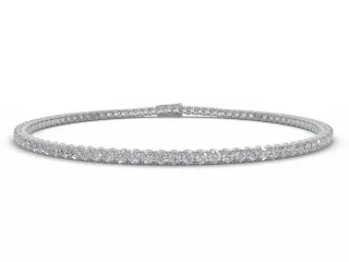4 Carat Diamond Tennis Bracelet 100% Recycled, Hallmarked Platinum