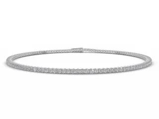 2 Carat Diamond Tennis Bracelet 100% Recycled, Hallmarked Platinum