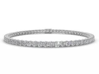 10 Carat Diamond Tennis Bracelet 100% Recycled, Hallmarked 18ct. White Gold