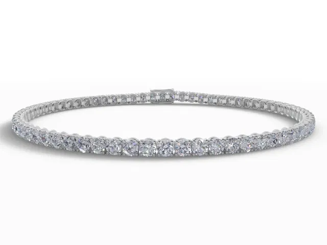 <b>7 Carat Diamond Tennis Bracelet</b><br />100% Recycled, Hallmarked 9ct. White Gold <b>7 Carat Diamond Tennis Bracelet</b><br />100% Recycled, Hallmarked 9ct. White Gold