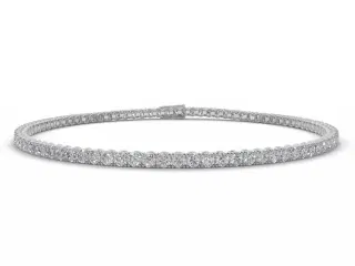 5 Carat Diamond Tennis Bracelet 100% Recycled, Hallmarked 18ct. White Gold