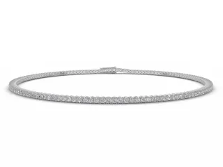 1 carat 18ct. White Gold Diamond Tennis Bracelet