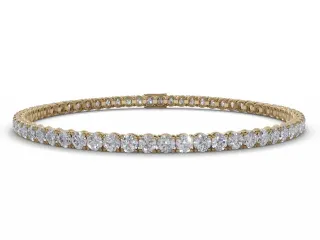 10 Carat Diamond Tennis Bracelet 100% Recycled, Hallmarked 18ct. Yellow Gold