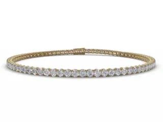 6 Carat Diamond Tennis Bracelet 100% Recycled, Hallmarked 18ct. Yellow Gold
