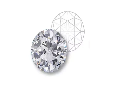 Oval cut diamonds